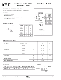 Datasheet KRC242S manufacturer KEC